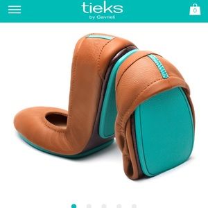 Tieks Chestnut Flat Size 8 NWOT